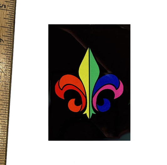 Rainbow Fleur-de-Lis Magnet