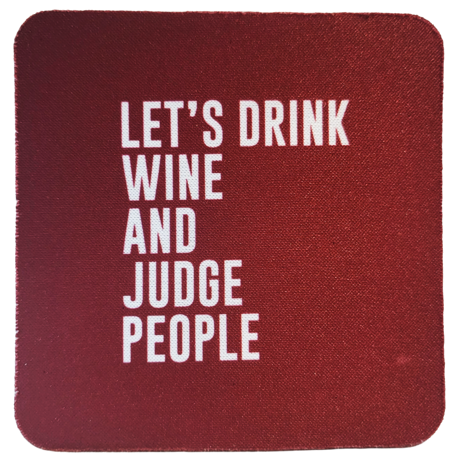 Judge People Neoprene Coaster