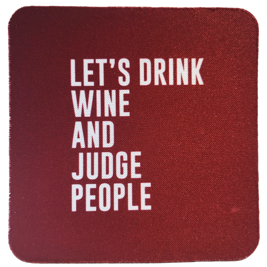 Judge People Neoprene Coaster