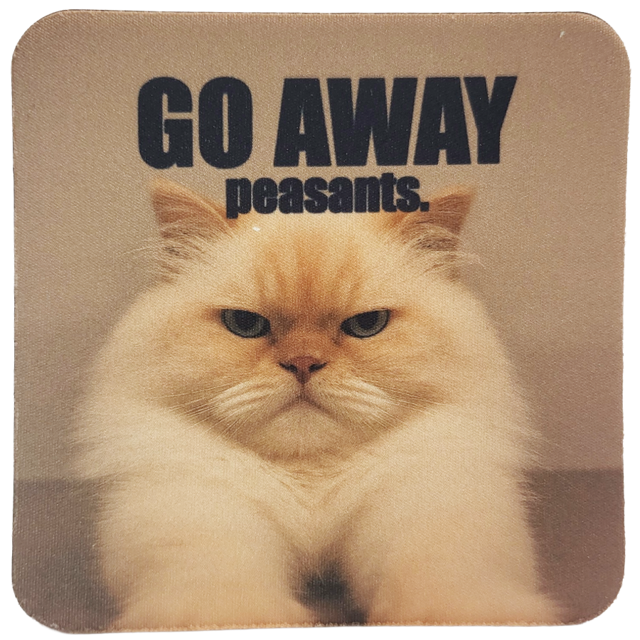 Go Away Neoprene Coaster