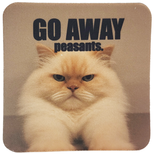 Go Away Neoprene Coaster