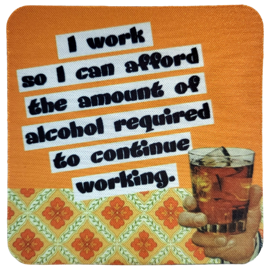Afford Alcohol Neoprene Coaster
