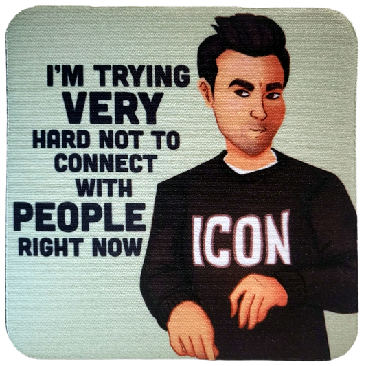 David Rose Neoprene Coaster