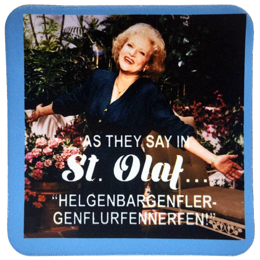 Golden Girls Rose Neoprene Coaster