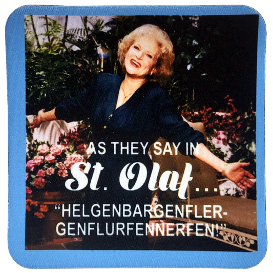 Golden Girls Rose Neoprene Coaster