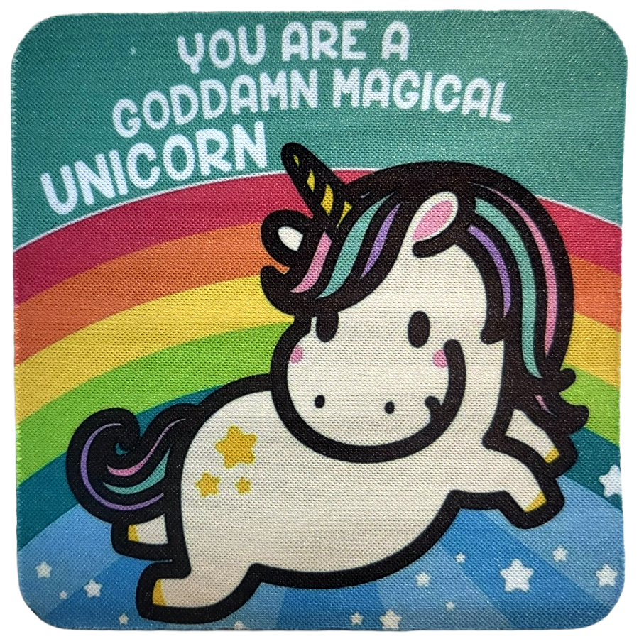 Magical Unicorn Neoprene Coaster