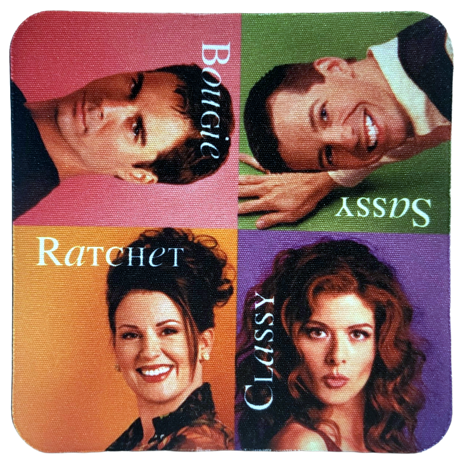 Will & Grace Savage Neoprene Coaster