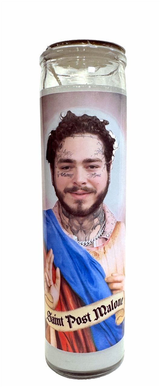 Saint Post Malone Candle