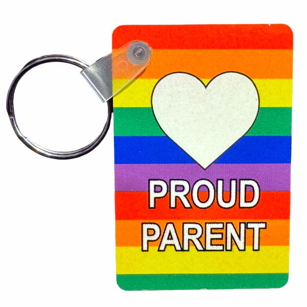 Proud Parent Plaque Keychain