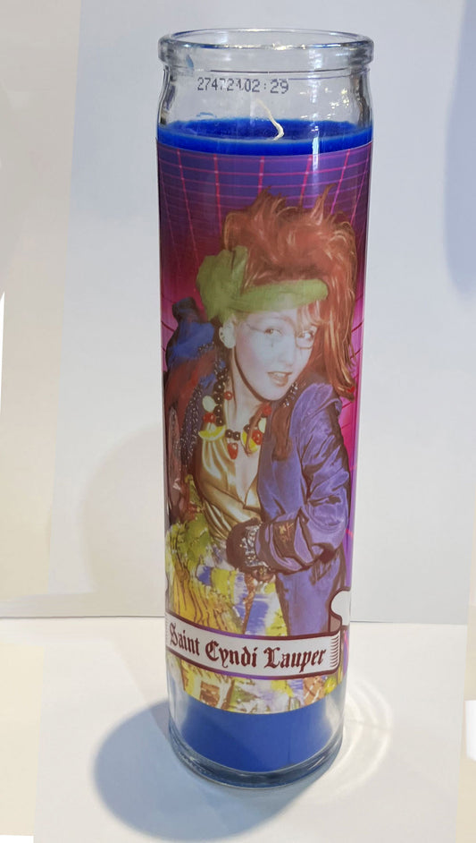 Saint Cyndi Lauper Candle