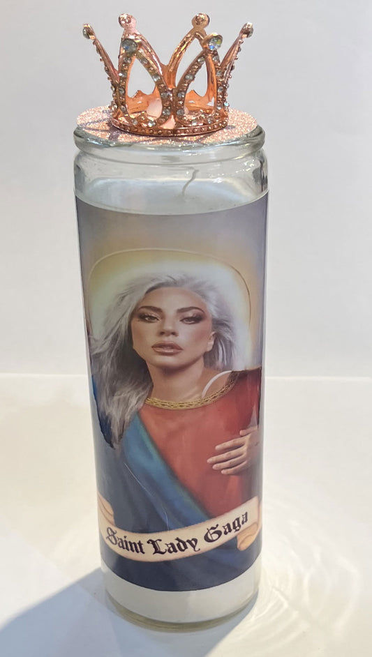 Saint Lady Gaga Candle