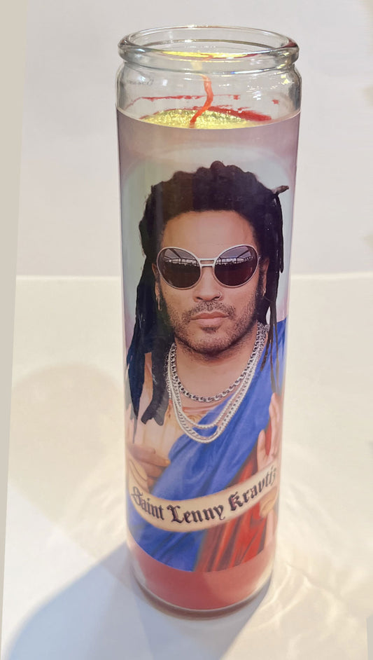 Saint Lenny Kravitz Candle