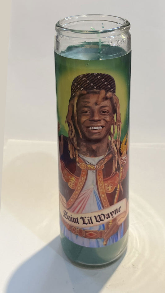Saint Lil Wayne Candle