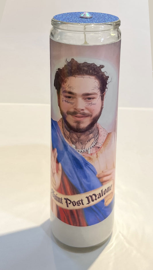 Saint Post Malone Candle