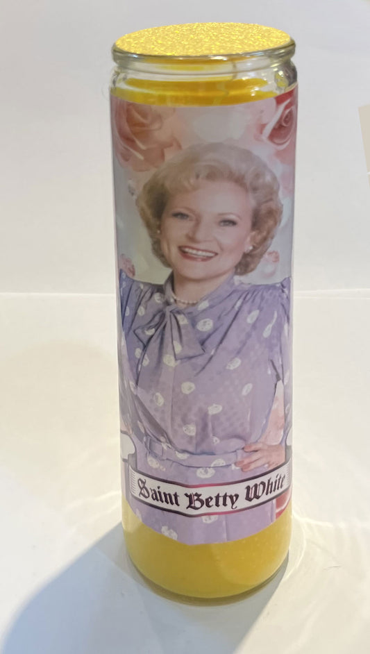 Saint Betty White Candle