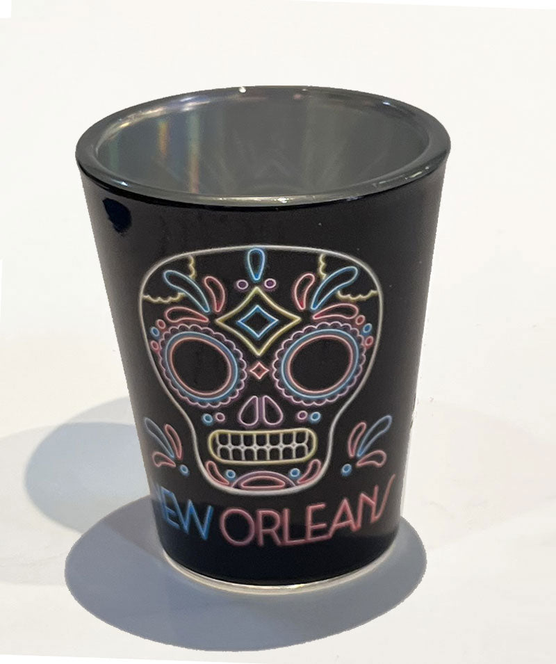 Colorful Skull Shot Glass