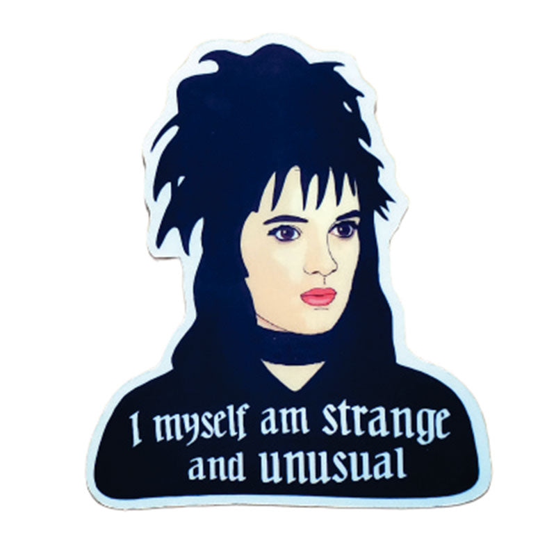Lydia Is Strange and Unusual Sticker