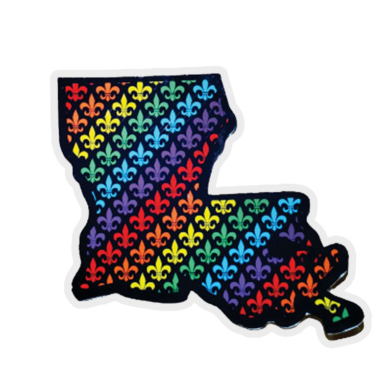 LA State Fleur-de-Lis Sticker