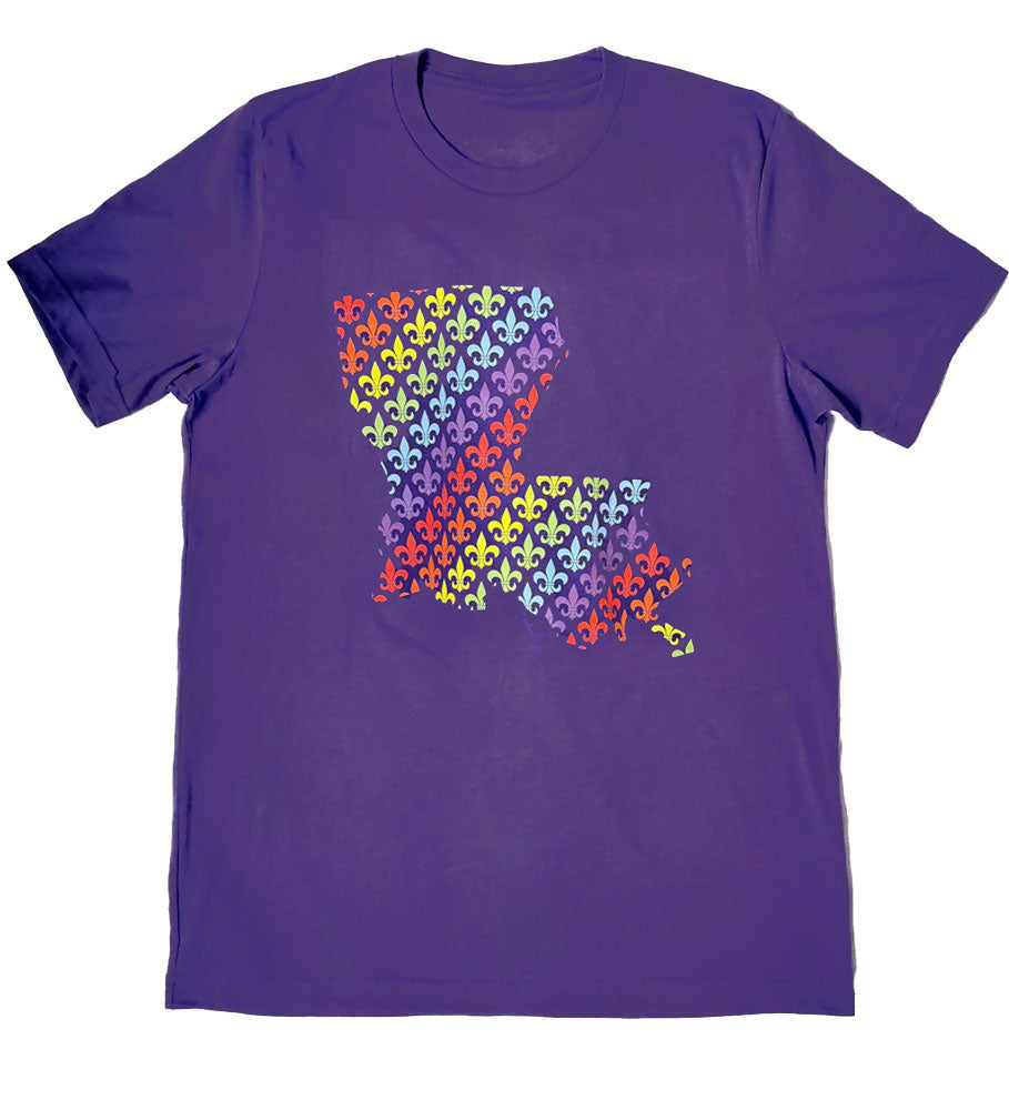 Louisiana of Fleur-de-Lis Short-Sleeve T-Shirt