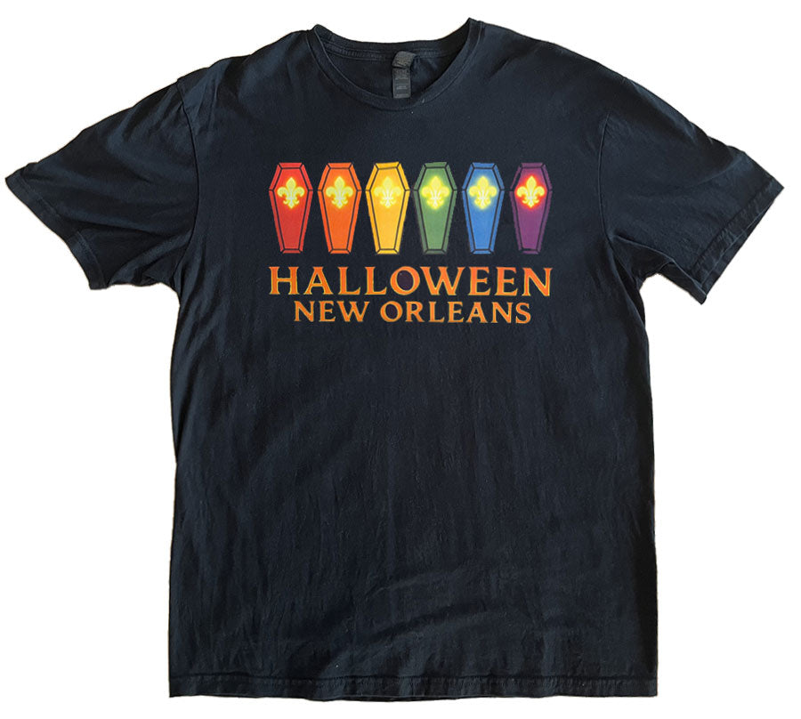 Rainbow Coffin Halloween Short-Sleeve T-Shirt