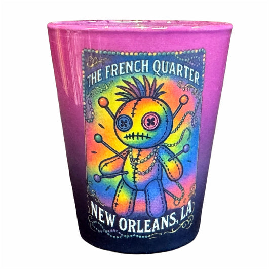 Voodoo Doll Purple Shot Glass