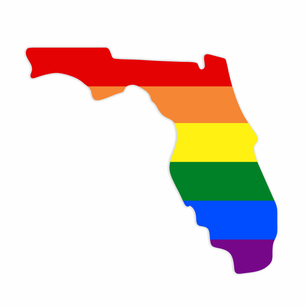 Rainbow Florida Sticker
