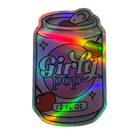 Girly Pop Holographic Sticker