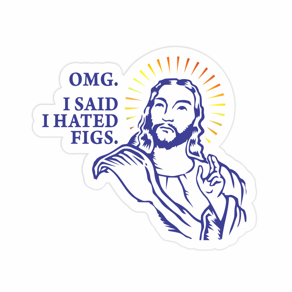 OMG. Jesus Sticker